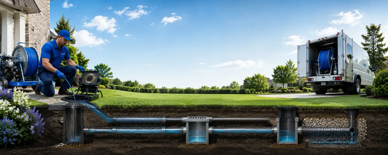 Outdoor drain cleaning information for Creston, OH